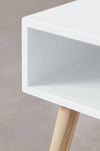 Korean <strong>Yellow</strong> Leg Chest of Drawers Shelf Nightstand Night Stand Storage Organizer Light Wooden <strong>Bedside</strong> <strong>Table</strong> With Certificate - Product Image 2