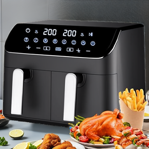 <span class=keywords><strong>Cecotec</strong></span> Freidora de <span class=keywords><strong>Aire</strong></span> y Parrilla de Acero Inoxidable 10L (Cecofry&Grill Duoheat 10000) 2800W 3 en 1 Freidora/Parrilla con Divisor Móvil y Doble Control de Temperatura - Product Image 4
