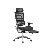 Chaise de bureau en maille, chaise ergonomique, repose-pieds, dossier haut, mobilier de bureau moderne avec BIFMA