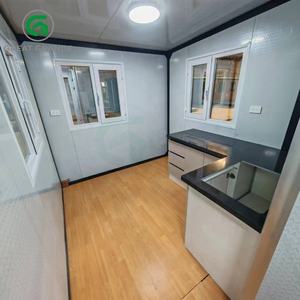 Contenedor plegable de casa modular extensible de lujo de 10 pies Casa de piso prefabricada Puerta de vidrio lista para usar Casa Contenedor plegable - Product Image 3