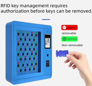 <span class=keywords><strong>Agence</strong></span> immobilière en gros casier à clés intelligent mural RFID mot de passe boîte à clés pour véhicules et accès par empreintes digitales - Product Image 4