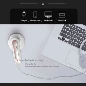 Removedor de Pelusas Portátil Recargable, Afeitadora Eléctrica de Pelusas para Ropa, Recortadora de Pelusas, Cuchillas de Acero Inoxidable, Plástico - Product Image 3