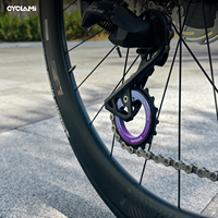 CYCLAMI Universal 18T Eccentric Hollow Guide Pulley Full Ceramic Bearing MTB Sepeda Belakang Derailleur 9/10/11/12 Speed Direct