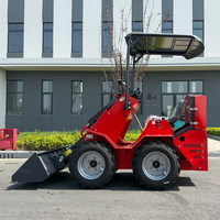 Hochwertiger Frontlader 4x4 Baggerlader Planierraupe Kleiner Kompaktlader 1 Jahr Garantie