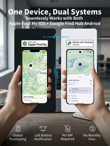 เครื่องติดตามกันน้ำ Findale สำหรับสุนัขและคน ใช้งานได้กับ <span class=keywords><strong>IOS</strong></span>/Android พร้อมระบบป้องกันการสูญหาย ตรวจจับการตก และควบคุมผ่านแอป Find My Tracker - Product Image 1