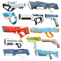 Puissant Pistolet à Eau Électrique avec Absorption Automatique, Tir en Rafale Continu pour Enfants, Grande Capacité et Longue Portée