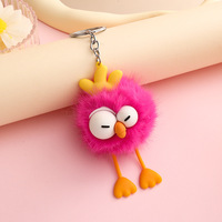 Porte-clés en peluche super mignon et doux en forme de loutre ou de canard, pendentif pour clés de voiture, petite poupée en peluche, breloque pour sac d'école et sac à dos