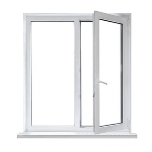 Chứng nhận CE uPVC hồ sơ cửa sổ khuôn cửa sổ với thiết kế nướng đôi kính chống noised <span class=keywords><strong>PVC</strong></span> cửa sổ khuôn cửa sổ - Product Image 3