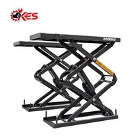 Élévateur à ciseaux de petite taille caché au sol KES-7430 économisant de l'espace Pont automobile hydraulique de 3 tonnes Palan à ciseaux pour voiture