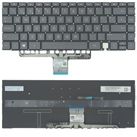 Clavier espagnol rétroéclairé bleu noir argenté pour ordinateur portable HP Spectre x360 14-EA0000 14-EA1000 14-EA2000