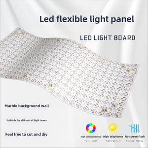 초박형 공장 절단 가능한 SMD5050 LED 패널 시트 라이트 현대 디자인 스톤 백라이트 조리대 용 플렉스 - Product Image 4