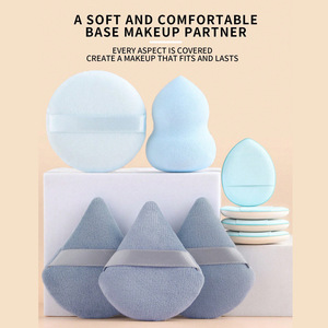 Nouveau lot <span class=keywords><strong>de</strong></span> 6 éponges à fond <span class=keywords><strong>de</strong></span> teint et poudriers combinés, outils <span class=keywords><strong>de</strong></span> beauté en <span class=keywords><strong>coton</strong></span> cosmétique à marque privée, ensemble <span class=keywords><strong>de</strong></span> poudriers sans latex - Product Image 2