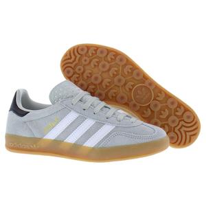 Scarpe Adidas Gazelle Indoor in Camoscio per Bambini, Colore Wonder Silver White Core Black - Product Image 4
