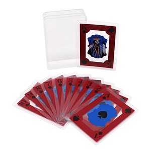 Clear Plastic Poker Cards - Red And Blue Deck, Standard Playing Cards
