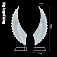 Vente chaude LED Décoration Éclairage Grandes Ailes D'ange Pour La Décoration De Scène De Fête D'événement De Mariage