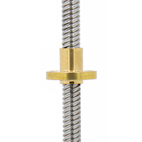 Vis à billes trapézoïdales HLTNC T5 T6 T8 T10 T12 CNC pour imprimante 3D, 8 mm, 12 mm, 14 mm, 16 mm, 20 mm, avec écrou en laiton pour imprimante 3D