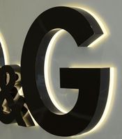 Neige Haute Qualité Personnalisé LED Rétro-Éclairé Lettres 3D Logo Métal Enseigne En Acier Inoxydable pour magasin Outdoor Business Company Name