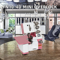 JUKKY FN2-4D Mini Machine à coudre domestique à 4 fils Nouveau pour usage domestique Pièces techniques Ventes Maquina De Coser