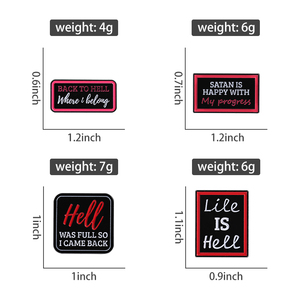 Địa Ngục là đầy đủ vì vậy tô<span class=keywords><strong>i</strong></span> đã trở lạ<span class=keywords><strong>i</strong></span> men pin ác Buồn Cườ<span class=keywords><strong>i</strong></span> <span class=keywords><strong>Quote</strong></span> Satan là hạnh phúc vớ<span class=keywords><strong>i</strong></span> sự tiến bộ của tô<span class=keywords><strong>i</strong></span> trâm cà<span class=keywords><strong>i</strong></span> Lapel huy hiệu đồ trang sức quà tặng - Product Image 6