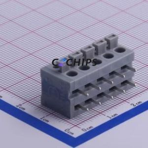 KF211R-5.0-5P Spring Terminal Block Bent Lead Through Hole,P=5mm Connector 5mm 5P 5 15A - Product Image 1