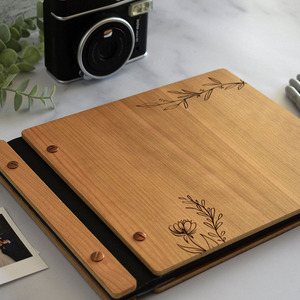 Libro Conmemorativo A6 de Madera Natural con Logotipo Personalizado al por Mayor, 50 Hojas, Grabado Láser para Recuerdos de Eventos - Product Image 4