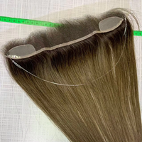 Prêt à expédier : Topper capillaire en dentelle HD pour femme, avec effet de ligne de cheveux naturelle, pour cheveux clairsemés ou reculés