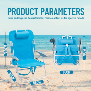<span class=keywords><strong>Chaise</strong></span> de plage <span class=keywords><strong>haute</strong></span> résistance, pliable et portable, capacité 300 lbs, pour seniors et adultes, résistante au sable, pour l'extérieur - Product Image 5