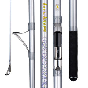 Canne à pêche longue portée KEKAXI 4,2 m 3 sections bleu argent améliorée en carbone Fuji pour la pêche en mer et au surf - Product Image 5