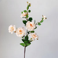 YOPIN-7630 Großhandel 74cm Real Touch Chinesische Seiden rose 7-köpfige rosa weiße rote Hochzeits blume für Weihnachten und Muttertag
