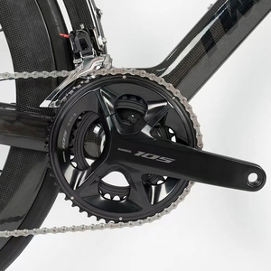 Bicicleta de Carretera <span class=keywords><strong>Twitter</strong></span> CYCLONE-3rd 700C de Carbono Completo con Transmisión Hidráulica R7120 de 24 Velocidades y Juego de Ruedas de Carbono 60H para Carreras - Product Image 5