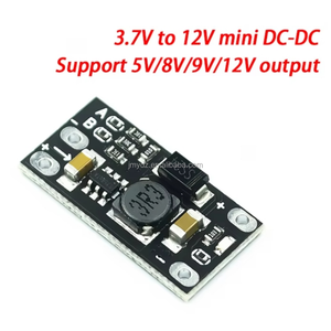 โมดูลเพิ่มแรงดันแบตเตอรี่ลิเธียมไอออนขนาดเล็ก 3.7V เป็น 12V DC-DC รองรับแรงดันขาออก 5V/<span class=keywords><strong>8V</strong></span>/9V/12V ขายดี - Product Image 2