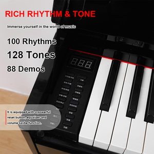 Piano numérique MIDI professionnel à 88 touches lestées, sur mesure en usine, avec étui et 3 pédales, idéal pour les débutants - Product Image 2