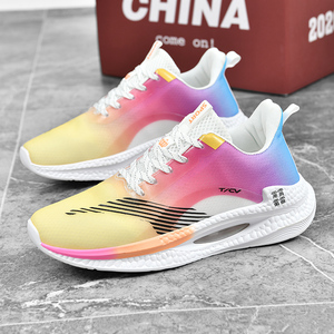 Zapatillas Deportivas Casuales de Malla Transpirable con Amortiguación de PU de Talla Grande, Zapatillas de Running con Amortiguación de Aire a la Moda para Parejas, Estilo Caminar - Product Image 2