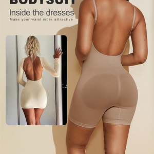 Indumenti a compressione <span class=keywords><strong>Body</strong></span> completo Lingerie da donna modellante del corpo intimo Sexy a <span class=keywords><strong>schiena</strong></span> nuda Plus Size Shapewear - Product Image 5
