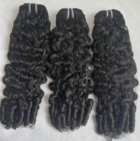 Extensions de cheveux Jerry Curly vietnamiens Remy, tissage de cheveux ondulés naturels style Kinky, livraison rapide, lots de cheveux bruts en gros