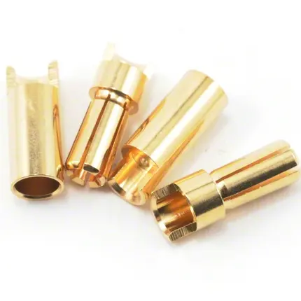 גבוהה באיכות סין ייצור 5.0mm 5.0mm 5.0 זהב מצופה תקע מחבר Bullet Lipo RC סוללה תקעים עבור ESC
