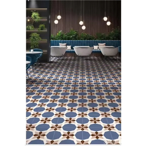 Carreaux de céramique marocains émaillés les plus vendus 300x300mm, carreaux décoratifs pour sols et murs, pour usage intérieur dans les écoles et les villas - Product Image 1