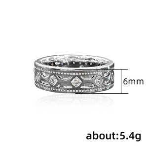 Anello di Fidanzamento F1457 in Oro Bianco con Diamante Taglio Brillante Rotondo Colore D Naturale e Pietre Laterali - Product Image 4
