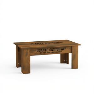 Tavolino da Caffè in Legno Ingegnerizzato Rovere Affumicato 39.8x19.3x20.5 Pollici, Arredamento Moderno Rustico per Soggiorno - Product Image 1