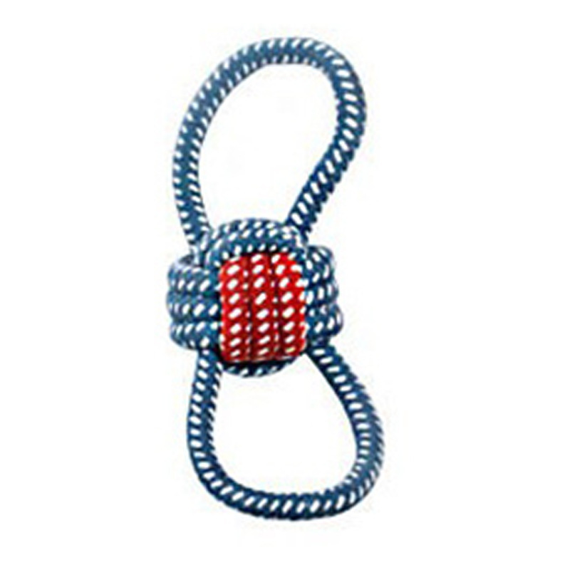Balle en corde colorée à double boucle [couleur aléatoire]