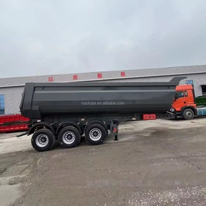 Semi-remorque benne arrière de type U à 3 essieux pour <span class=keywords><strong>le</strong></span> transport de sable, de minerai, de boue et de matériaux de construction - Product Image 1
