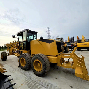 Niveleuse à moteur robuste jaune, modèle 2019, poids opérationnel de 16 500 kg, pour travaux routiers et terrassement - Product Image 1