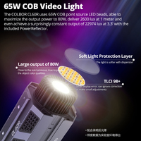 Lampe vidéo LED RGB SYNCO COLBOR CL60R, sans bruit, contrôle par application, monture Bowens, lampe photo de studio, CRI 97, 60W