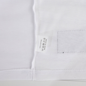 Nuova lettera di tendenza girocollo <span class=keywords><strong>semplice</strong></span> t-shirt <span class=keywords><strong>bianca</strong></span> da uomo giapponese fresca gioventù Base All-match maniche corte oversize in bianco - Product Image 5