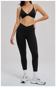 Women S 2 Piece Yoga <b>Set</b> Quick Dry Fitness <b>Seamless</b> Breathable Beauty Back Tank <b>Top</b> High Waist Butt Lift Sports <b>Leggings</b> - Product Image 6