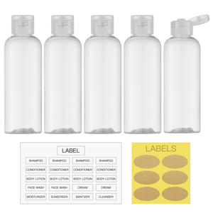 30ml 50ml 100ml 120ml 200ML 250ML PET Transparent <b>Empty</b> <b>Plastic</b> Flip Cap Squeeze <b>Bottle</b> - Product Image 4