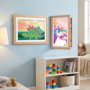 2 Cornici Rettangolari in MDF Ecologico A4 <span class=keywords><strong>per</strong></span> <span class=keywords><strong>Disegni</strong></span> dei Bambini, Cornice in Legno Colorato <span class=keywords><strong>per</strong></span> <span class=keywords><strong>Collage</strong></span> Fotografico e Artistico - Product Image 5