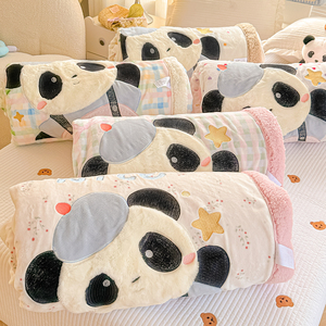 <span class=keywords><strong>Couverture</strong></span> <span class=keywords><strong>en</strong></span> polaire épaisse pour bébé, polaire pour bébé, patchwork de dessins animés, broderie - Product Image 1