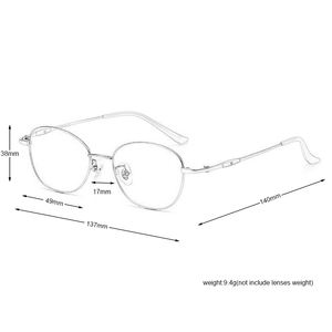 カスタム処方レンズチタンスペクタクル注文プログレッシブ多焦点読書メガネ眼鏡眼鏡女性用オピカルフレーム - Product Image 5