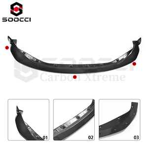 ขอบกันชนหน้าสไตล์ RSC คาร์บอนไฟเบอร์แห้งสำหรับ BMW M3 G80 G81 M4 G82 G83ชิ้นส่วนรถยนต์ใหม่รวมถึงด้านหน้าที่ตักลิปแยกคาง - Product Image 2